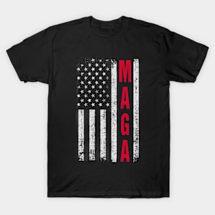 MAGA Flag Donald Trump 2024 T-shirt Presidential Election T-Shirt